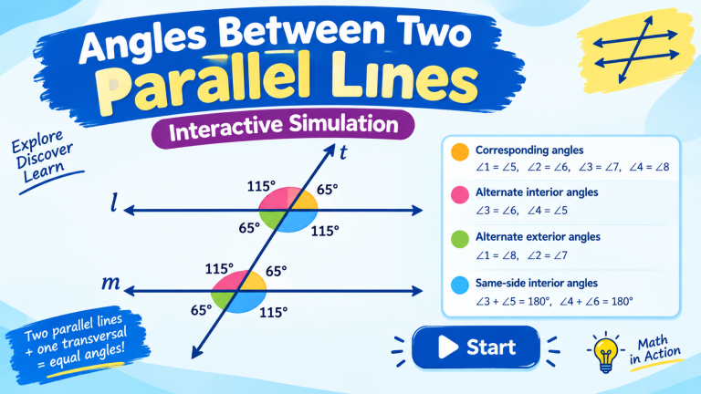 Angles between parallel lines with transverasl