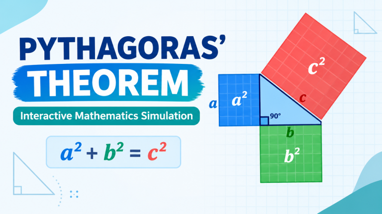Simulation on Pythagorus Theorem