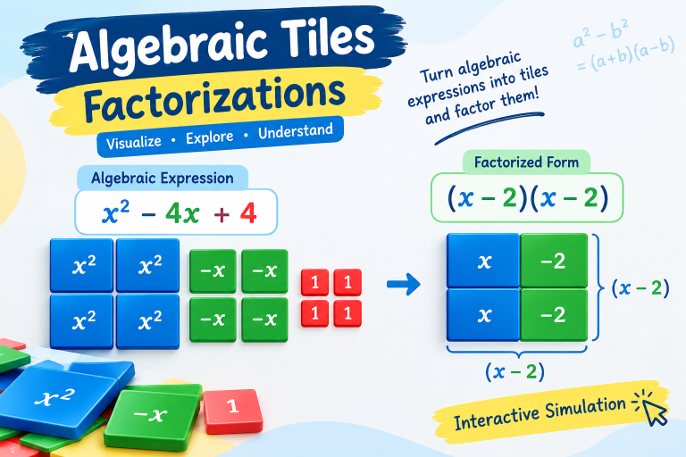 Algebric tiles simulations