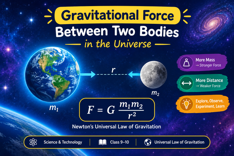 Gravitational Force Between Two Bodies