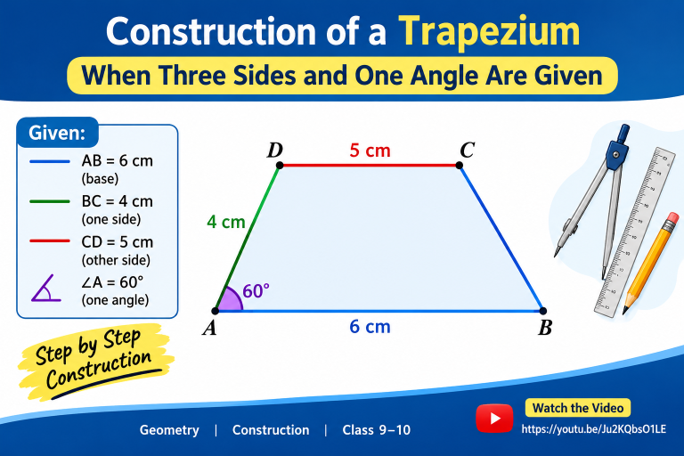 Construction When Three Sides and one Angle is Given-9