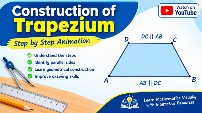 Construction of Trapesium Between Parallel Line
